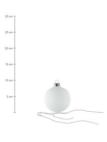 Set palline di Natale Ramona Ø8 cm, 6 pz, Bianco, Ø 8 cm