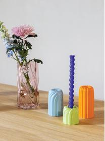 Sklenená váza Marshmallow, V 25 cm, Sklo, Svetloružová, Ø 12 x V 25 cm