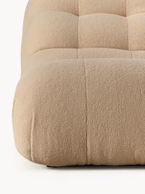 Fauteuil lounge tissu peluche Stanley, Peluche brun clair, larg. 82 x haut. 132 cm