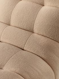 Teddy-Loungesessel Stanley, Bezug: Teddy (100 % Polyester) D, Gestell: Massives Akazienholz, Sch, Teddy Hellbraun, B 82 x T 132 cm