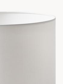Lámpara de mesa grande Magnus, Pantalla: tela (100% poliéster), Base de la lámpara: 100% ratán, Cable: plástico, Blanco, marrón claro, Ø 32 x Al 51 cm