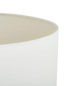 Lampada da tavolo color bianco-dorato Eleanora, Paralume: tessuto, Base della lampada: ceramica, Bianco, dorato, Ø 28 x Alt. 47 cm