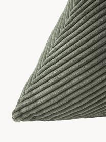 Poduszka podłogowa ze sztruksu Kylen, Tapicerka: sztruks (90% poliester, 1, Oliwkowy zielony, S 40 x D 40 cm