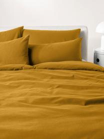 Funda de almohada de franela Biba, Amarillo mostaza, An 45 x L 110 cm