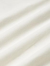 Geborduurde katoenen kussenhoes Izad met hoog-laag structuur, Bekleding: 100 % katoen, Decoratie: 100 % acryl, Gebroken wit, lichtbeige, oker, B 45 x L 45 cm