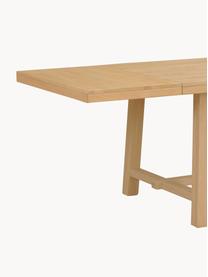 Verlengbare eettafel Brooklyn van eikenhout, verschillende formaten, Massief eikenhout, geborsteld en licht gelakt

Dit product is gemaakt van duurzaam geproduceerd, FSC®-gecertificeerd hout., Eikenhout, B 170/220 x D 95 cm