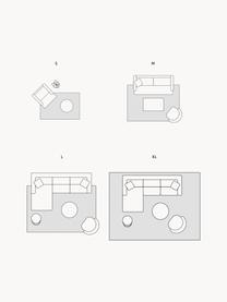 Handgeweven wollen vloerkleed Clio met hoog-laag structuur, Onderzijde: 100 % katoen, GRS-gecerti, Crèmewit, B 160 x L 230 cm (maat M)