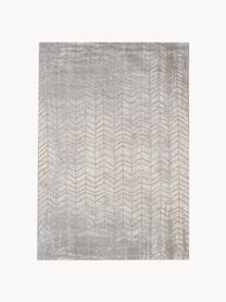 Tapis à poils ras J. Ladder, Tons gris, couleur dorée, larg. 140 x long. 200 cm (taille S)