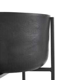 Väčší kovový obal na kvetináč Minell, Čierna, Ø 38 x V 75 cm