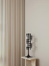 Candelabro Stoff Nagel, Metallo rivestito, Nero, Ø 17 x Alt. 23 cm