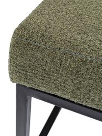 Čalouněná lavice Smart Dolce, Zelená, černá, Š 90 cm, V 40 cm