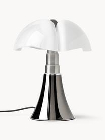 Lampada da tavolo a LED con luce regolabile Pipistrello, Struttura: metallo, alluminio laccat, Nero opaco, Ø 27 x Alt. 35 cm