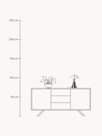 Lampa stołowa LED z funkcją przyciemniania Pipistrello, Stelaż: metal, aluminium, lakiero, Czarny, matowy, Ø 27 x W 35 cm