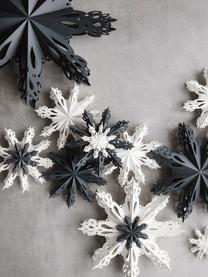 Ciondolo di Natale Snowflake 2 pz, Carta, Grigio blu, Ø 15 cm