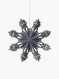 Adorno navideño XL Snowflake, Papel, Gris azulado, Ø 15 cm