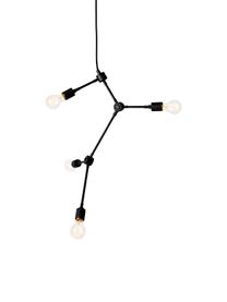 Hanglamp Franklin zonder ophanging, Zwart, 56 x 56 cm