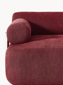 Sofa Stella (3-Sitzer), Bezug: 85 % Polyester, 15 % Baum, Gestell: Massives Fichtenholz, PEF, Füße: Kunststoff, Webstoff Weinrot, B 222 x T 100 cm