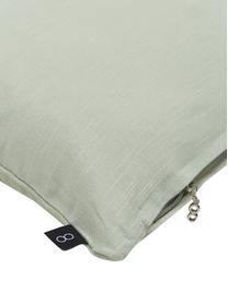 Samt-Kissenhülle Malva in Salbeigrün, Vorderseite: 100% Baumwollsamt, Rückseite: 100% Baumwolle, Salbeigrün, B 50 x L 50 cm