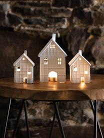 Grande maison lumineuse en porcelaine Living, haut. 19 cm, Porcelaine, Blanc, larg. 10 x haut. 19 cm