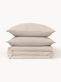 Copripiumino in lino lavato Airy, 100% lino
Densità dei fili 110 TC, qualità Standard

Il lino è una fibra naturale caratterizzata da traspirabilità, resistenza e morbidezza. Il lino è un materiale rinfrescante e assorbente che assorbe e rilascia rapidamente l'umidità, rendendolo ideale per le temperature calde.

Il materiale utilizzato in questo prodotto è testato per le sostanze nocive e certificato secondo lo STANDARD 100 by OEKO-TEX®, 15.HIN.65948, HOHENSTEIN HTTI., Beige, Larg. 200 x Lung. 200 cm