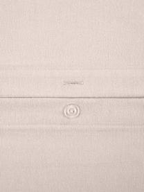 Pościel z flaneli Biba, Taupe, 135 x 200 cm + 1 poduszka 80 x 80 cm