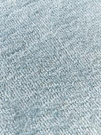 Rond laagpolig vloerkleed Kari, 100% polyester, GRS-gecertificeerd, Blauwtinten, Ø 150 cm (maat M)