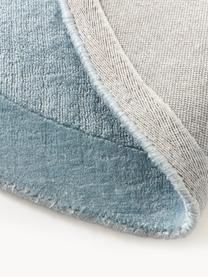 Okrągły dywan z krótkim włosiem Kari, 100% poliester z certyfikatem GRS, Odcienie niebieskiego, Ø 150 cm (Rozmiar M)
