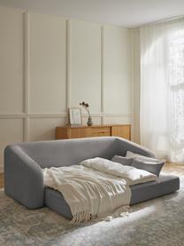 Sofá cama Eliot (3 plazas), Tapizado: 88% poliéster, 12% nylon , Patas: plástico, Tejido gris oscuro, An 230 x F 100 cm
