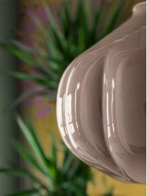 Ručne vyrobené závesné svietidlo Afoxe, Nugátová, Ø 34 x V 30 cm