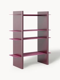 Regal Rami mit Metall-Elementen, Gestell: Mitteldichte Holzfaserpla, Pink, Weinrot, B 80 x H 101 cm