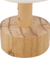 Árbol de Navidad decorativo Lumio, a pilas, Madera de pino, porcelana, Blanco, beige, Ø 10 x Al 33 cm