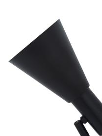 Große Schreibtischlampe Sia aus Metall, Lampenschirm: Metall, pulverbeschichtet, Lampenfuß: Metall, pulverbeschichtet, Schwarz, B 13 x H 63 cm