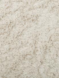 Tapis rond en coton tufté main Daya, Blanc crème, Ø 120 cm (taille S)