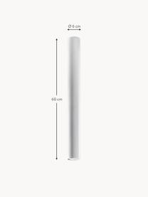 Faretto da soffitto Castro, alt. 60 cm, Acciaio rivestito, Bianco opaco, Ø 6 x Alt. 60 cm