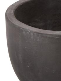 Grote plantenpot Rom van cement, Beschilderd cement, Zwart, Ø 23 x H 18 cm