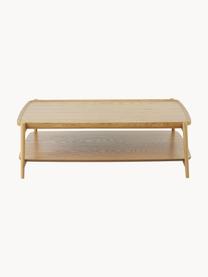 Mesa de centro de roble Tony, Estructura: madera de roble maciza pi, Roble, An 110 x Al 35 cm