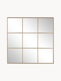 Wandspiegel Nucleos mit Metall-Rahmen, Rahmen: Metall, beschichtet, Spiegelfläche: Spiegelglas, Goldfarben, B 90 x H 90 cm