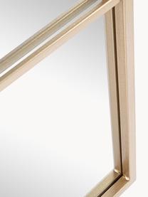Nástenné zrkadlo so zlatým kovovým rámom Nucleos, Odtiene zlatej, Š 90 x V 90 cm