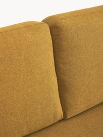 Ecksofa Fluente, Bezug: 100 % Polyester Der strap, Gestell: Massives Kiefernholz, Webstoff Ocker, B 221 x T 200 cm, Eckteil links