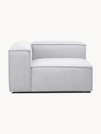 Hoekmodule Lennon, Bekleding: 100% polyester De slijtva, Frame: massief grenenhout, FSC-g, Poten: kunststof, Geweven stof grijs, B 119 x D 119 cm, hoekdeel links