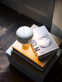 Dimmbare LED-Tischlampe Bellhop, Kunststoff, Weiß, glänzend, Ø 13 x H 20 cm