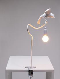 Velká stolní lampa Sparrow, nastavitelná, Umělá hmota, Matná bílá, Š 10 cm, V 100 cm