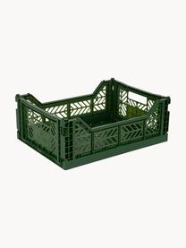 Caisson de rangement pliable Midi, larg. 40 cm, Plastique, Vert foncé, larg. 40 x prof. 30 cm