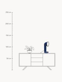 Handgemachte grosse Tischlampe Ceramique Side, Keramik, Dunkelblau, Ø 21 x H 50 cm