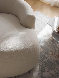 Fauteuil lounge en tissu peluche Sofia, Peluche blanc cassé, larg. 140 x prof. 140 cm