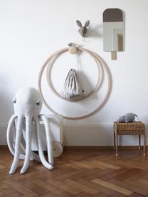 Ručne vyrobený vankúš Octopus, V 85 cm, Lomená biela, svetlobéžová, Ø 31 x V 85 cm