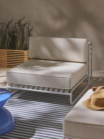 Garten-Mittelmodul Caio, Bezug: 100 % Polyester Der hochw, Gestell: Aluminium, Off White, Weiss, B 95 x T 115 cm