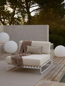 Garten-Mittelmodul Caio, Bezug: 100 % Polyester Der hochw, Gestell: Aluminium, Off White, Weiß, B 95 x T 115 cm