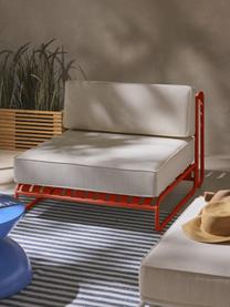 Garten-Mittelmodul Caio, Bezug: 100 % Polyester Der hochw, Gestell: Aluminium, Off White, Weiss, B 95 x T 115 cm