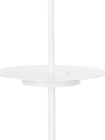 Lampa do czytania z półką i stacją ładującą Linear, Biały, W 144 cm